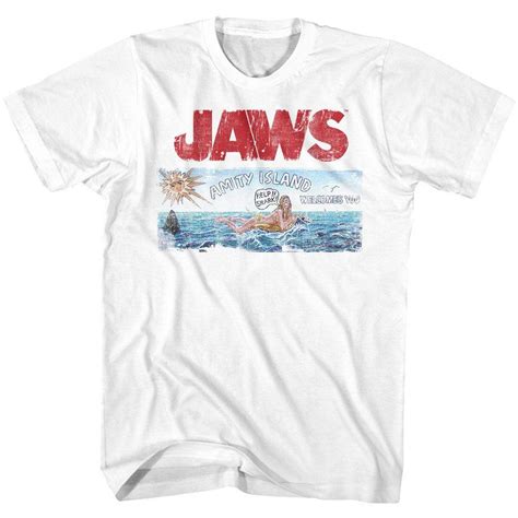 Jaws Amity Island Movie Shirt Etsy
