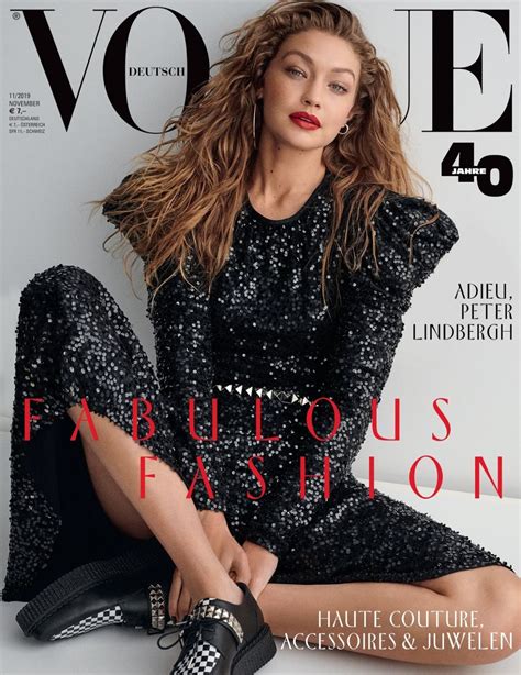 Explore british vogue to find out more including articles on fashion, culture and lifestyle. GIGI HADID in Vogue Magazine, Germany November 2019 ...