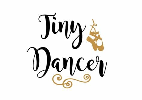 This dance svg quote comes in a single zip file with the following file formats: Tiny Dancer SVG File ballet svg dance svg girly girl svg