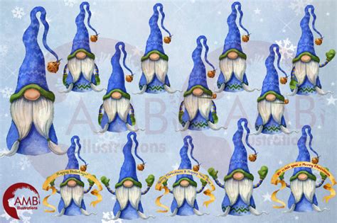 Christmas Gnomes Clipart Nordic Scandinavian Gnome Amb 2675 By