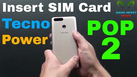 Tecno Pop 2 Power Insert The Sim Card Youtube