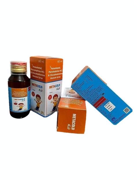 Paracetamol Phenylephrine Cpm Syrup For Clinical 5 Ml At Rs 75bottle