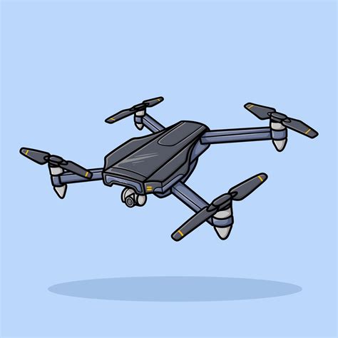 Drone Cartoon Vector Illustration 8693560 Vector Art At Vecteezy