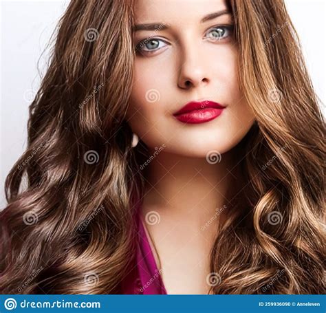 Hairstyle Beauty And Hair Care Beautiful Woman With Long Natural Brown Hair Glamour Portrait
