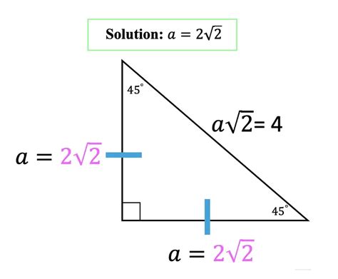 Geometry 45º 45º 90º Special Triangles Mathsux2