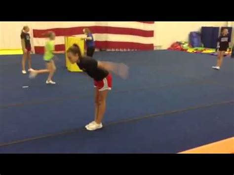 Cheer Standing Tumbling Pass - YouTube