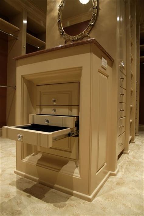 Shop wayfair for the best master closet island dresser. Walk-in closet with built in jewelry cabinet | Future ...