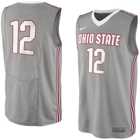 Nike Ohio State Buckeyes Gray No 12 Replica Master Jersey