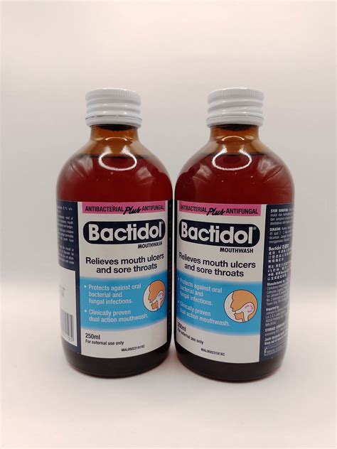 Bactidol Antibacterial Plus Antifungal Mouthwash 250ml Lazada