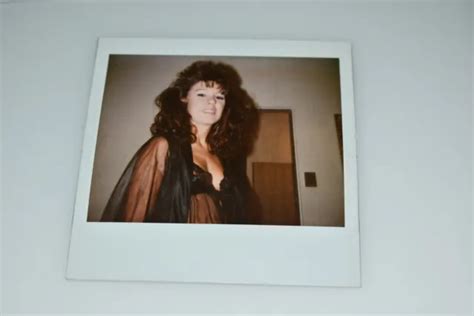 Original Vintage S Polaroid Photo Sexy Woman Candid F