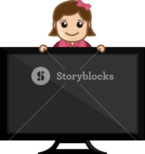Smart Tv Concept Business Cartoons Royalty Free Stock Image Storyblocks
