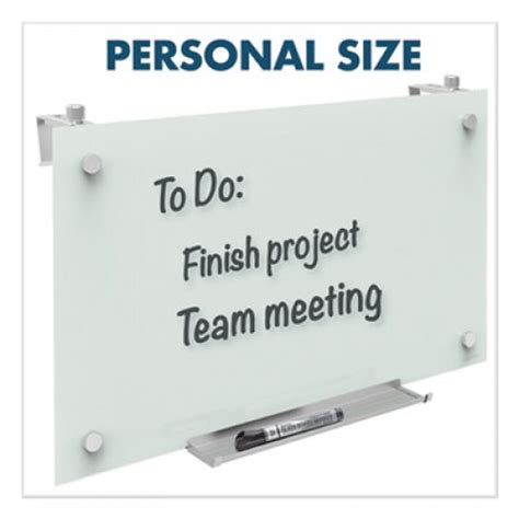 Quartet Infinity Magnetic Glass Dry Erase Cubicle Board 30 X 18 White Surface Pdec1830