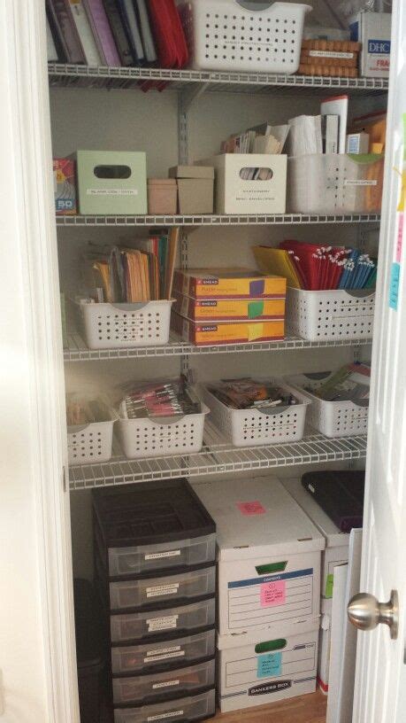 Shop closet organizers and more at the home depot. Home Office closet organization - use labeled bins to ...