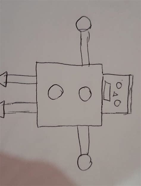 Desenează Pe Caiet Un Robot Folosind Figurile Geometrice Indicate în