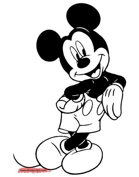 Mickey Mouse Colroing Pages Classic Mickey Mouse Coloring Pages