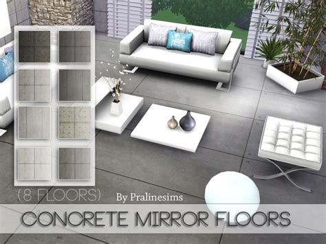 Concrete Mirror Floors By Pralinesims At Tsr Sims 4 Updates