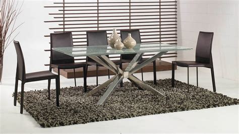 Modern Cointet Rectangle Dining Table Base Stainless Steel Zuri