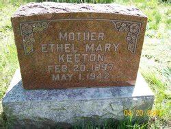 Ethel Mary Jacques Keeton 1897 1942 Memorial Find A Grave