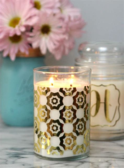 Decorate Candles With Your Cricut Explore Air 2 Diy Candles Homemade