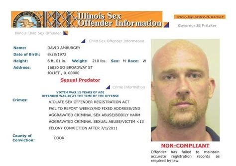 Streator Pd Looking For Registered Sex Offender Living In City