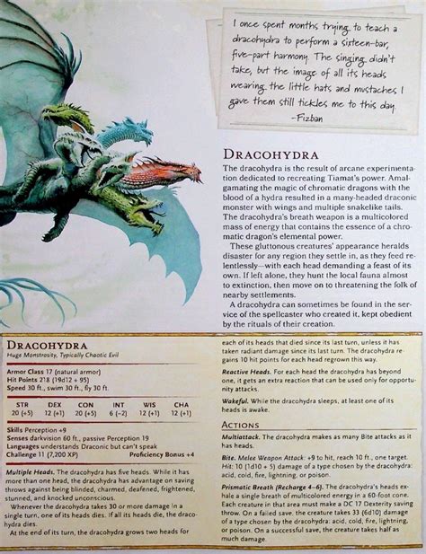 Dracohydra Dungeons And Dragons Chromatic Dragon Dungeons And