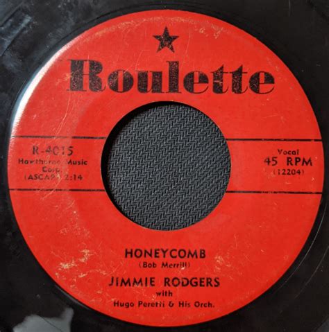Jimmie Rodgers Honeycomb Their Hearts Were Full Of Spring 1957