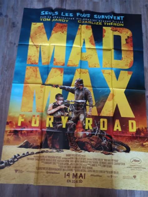 Affiche Mad Max Fury Road George Miller Tom Hardy Charlize Theron X Cm Eur Picclick Fr