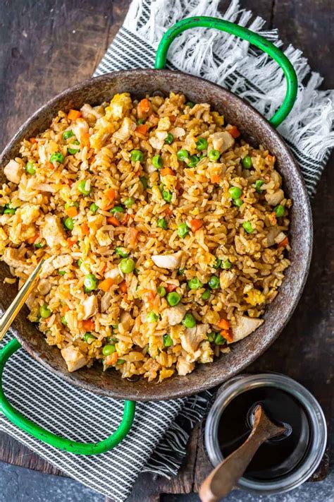 Fry the chicken until it's a deep golden brown on the first side, about 6 minutes; Easy Chicken Fried Rice Recipe - Easy Chicken Recipes ...