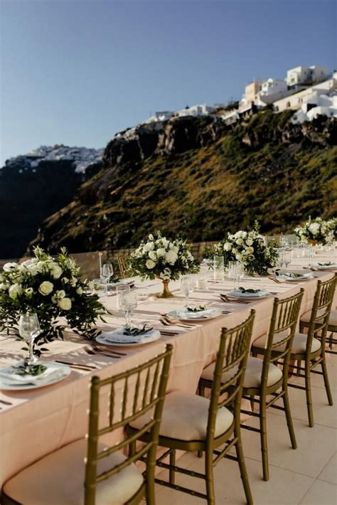 Elegant And Classy Wedding In Santorini Greece Tie The Knot Santorini