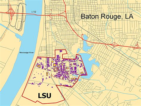 33 Map Of Lsu Campus Maps Database Source