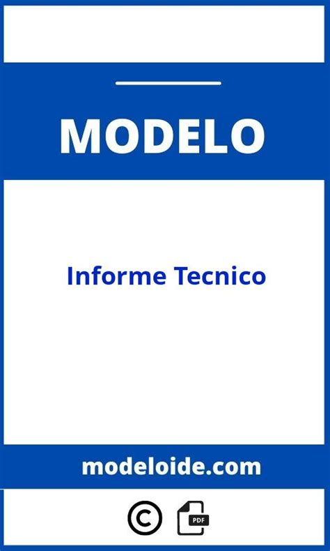 Modelo De Informes Tecnicos Formato Pdf Word The Best Porn Website