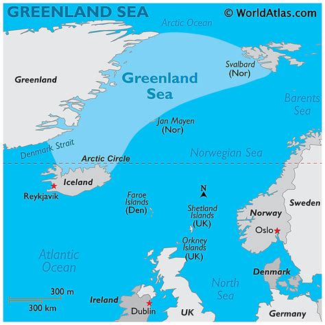 Where Is Greenland Located On A World Map Map