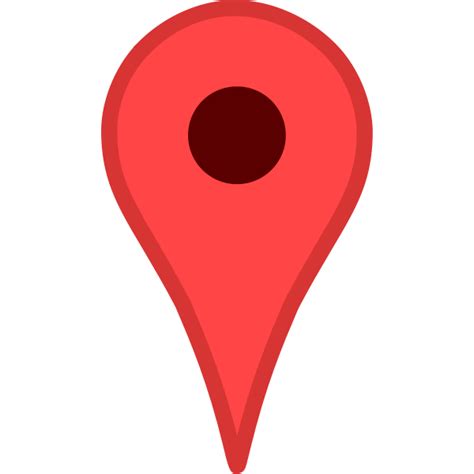 Map Location Pin In Red Color Free Svg
