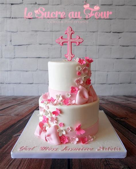 Girl Baptism Cake Cake By Sandra Major Cakesdecor