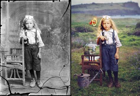 Photographer Colorized Old Photos While Adding Beautifully Surreal