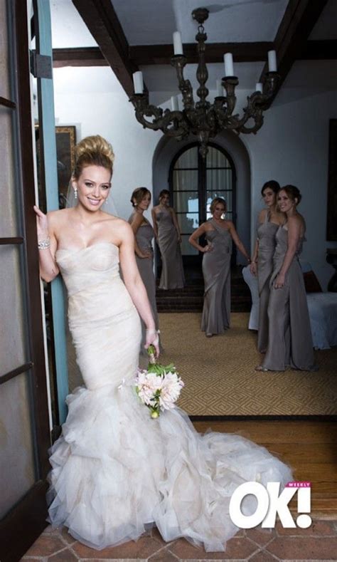 Celebrity Wedding Hillary Duff Hilary Duff Wedding Dress Wedding