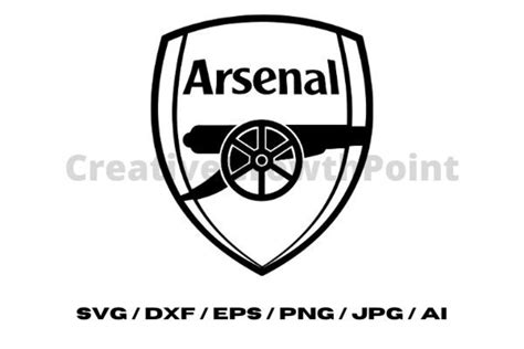 Arsenal Logo Silhouette Svg Png  Dxf Ai Eps Etsy