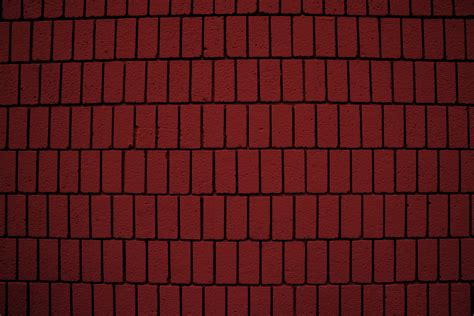 Dark Red Brick Wall Texture With Vertical Bricks Picture