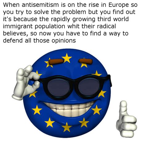 Rising antisemitism in the EU Picardía Thumbs Up Emoji Man Know