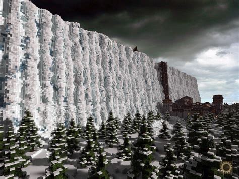 Heres Our Minecraft Version Of The Wall From Game Of Thrones Minecraft