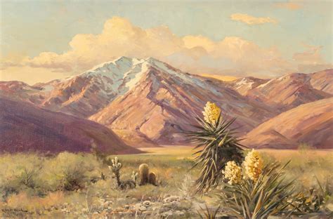 Robert W Wood California Desert Oil On Canvas