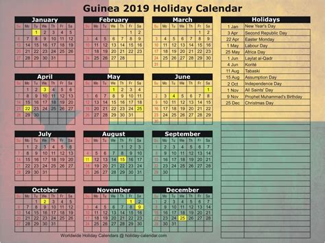 2023 Equatorial Guinea Calendar With Holidays