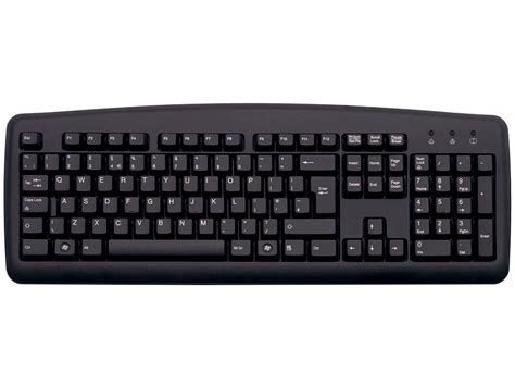 Low Noise Non Reflective Black Ps2 Keyboard Kbc 116bnr The