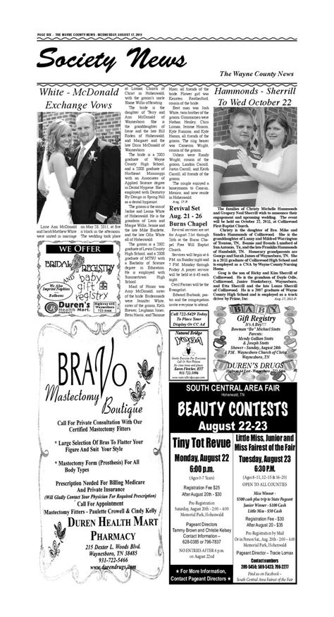 Wayne County news 08-17-11 by Chester County Independent - Issuu