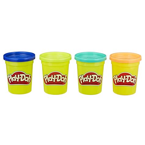 Play Doh 4 Pack Of 4 Ounce Cans Wild Colors 16 Oz