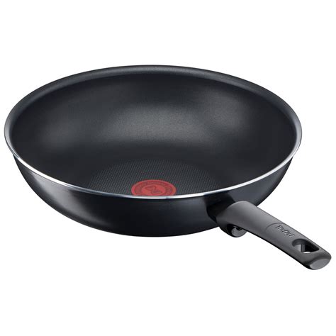 Tigaie Wok Tefal Simple Cook Thermo Signal Invelis Antiaderent Din