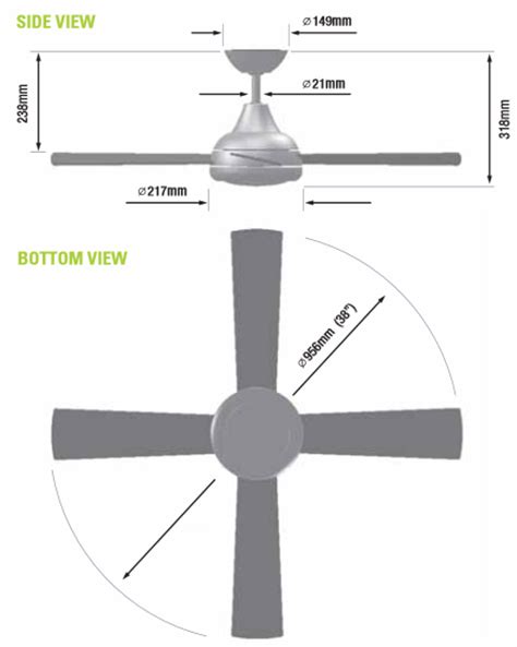 Ceiling fans, as you already know do not reduce the temperature of the room but circulates the air you can use the following data to understand the size of the fan you need to use for your room Ceiling fan dimensions - the right celling fan dimension ...