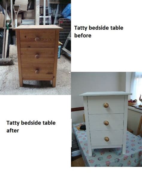 Revamping And Old Bedside Table For The Spare Room Now Given A New