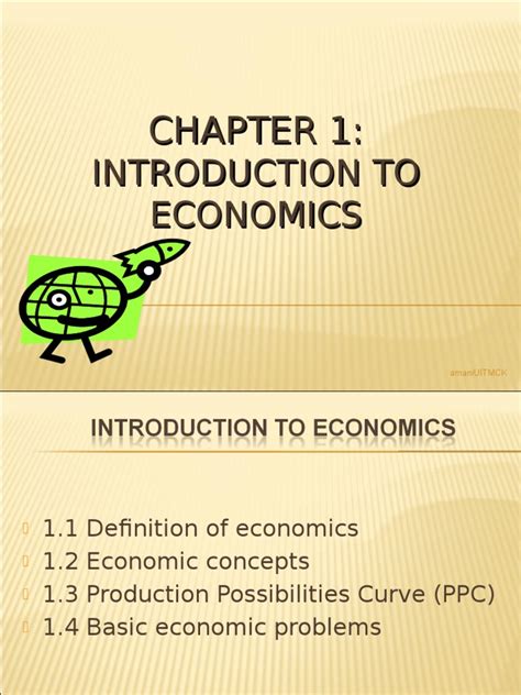 Chapter 1 Intro To Economics Student Pdf Microeconomics Economics
