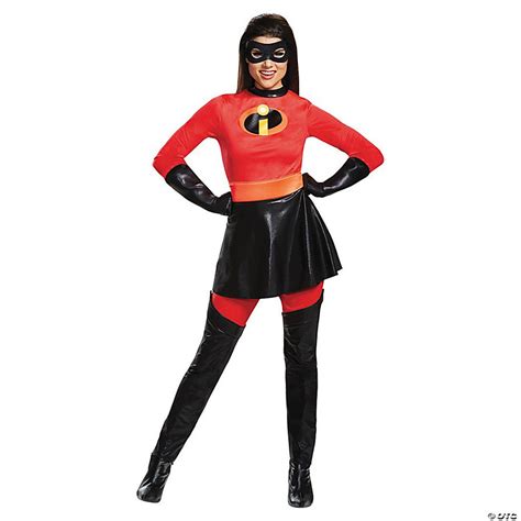 Womens Deluxe The Incredibles Mrs Incredible Costume With Skirt